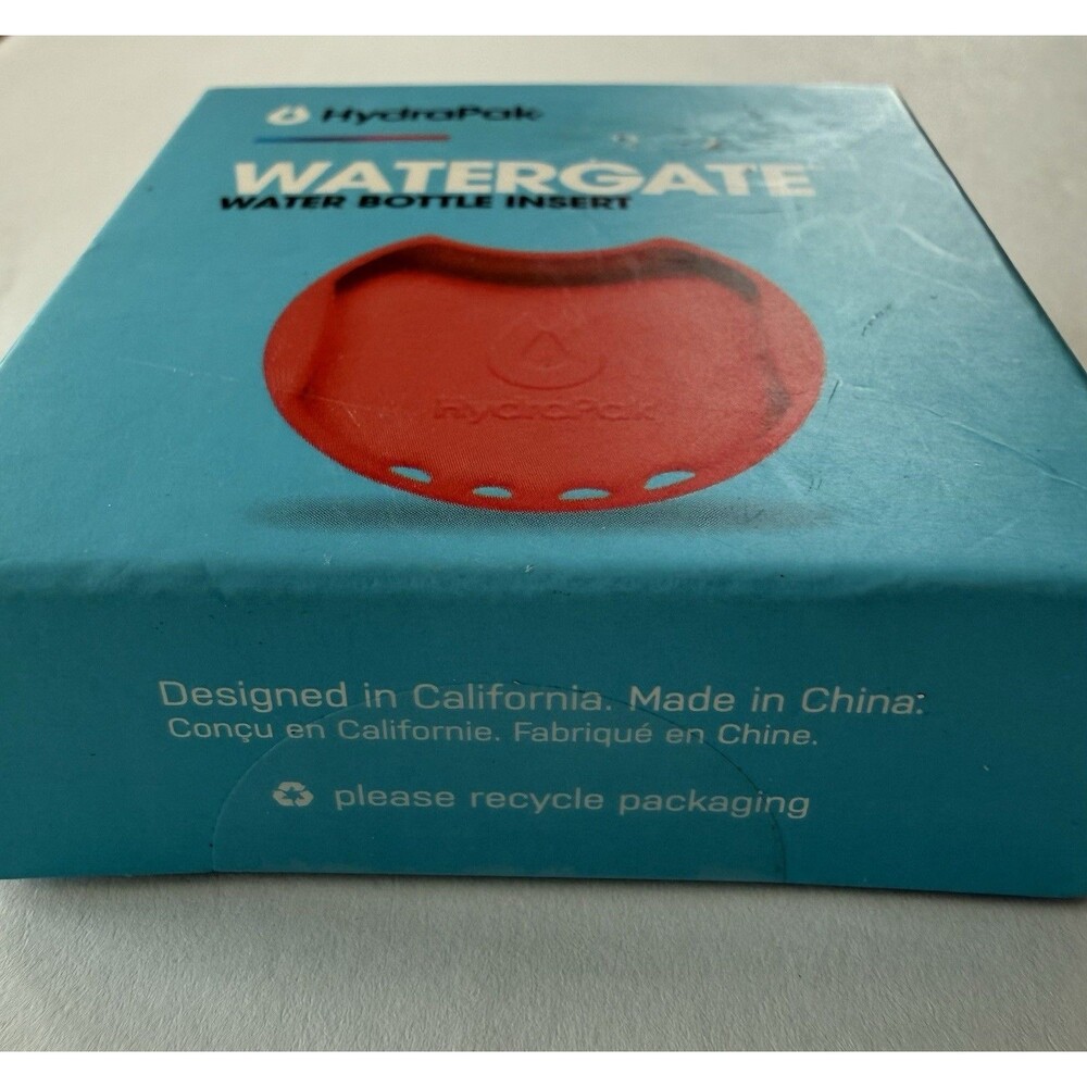 HyrdraPak Watergate Water Bottle Insert‎ Splash Guard Blue New In Box - Picture 4 of 4
